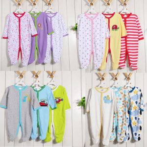 Cotton rompers 3 piece set